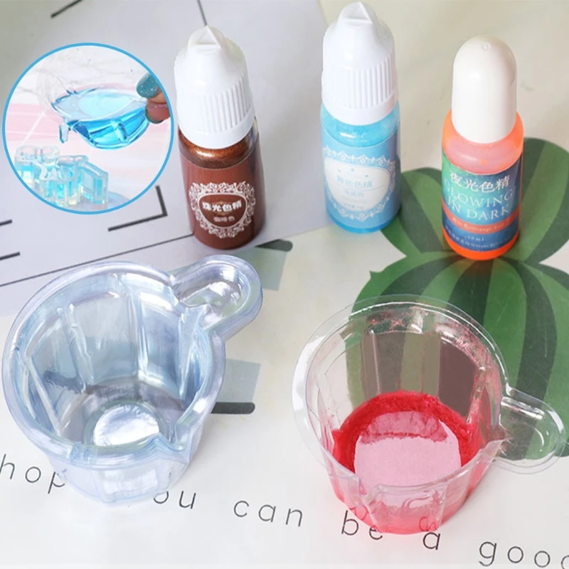 20/50/100/200 Pcs 40ML Plastic Disposable Dispensing Cup Epoxy Resin Mixing Cups Resin Dispenser DIY Epoxy Resin Jewelry Making