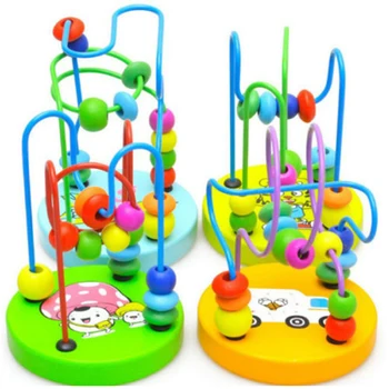

Kids Girl Mini Toy Wire Maze Portable Around Beads Pre School Gift Educational Boy