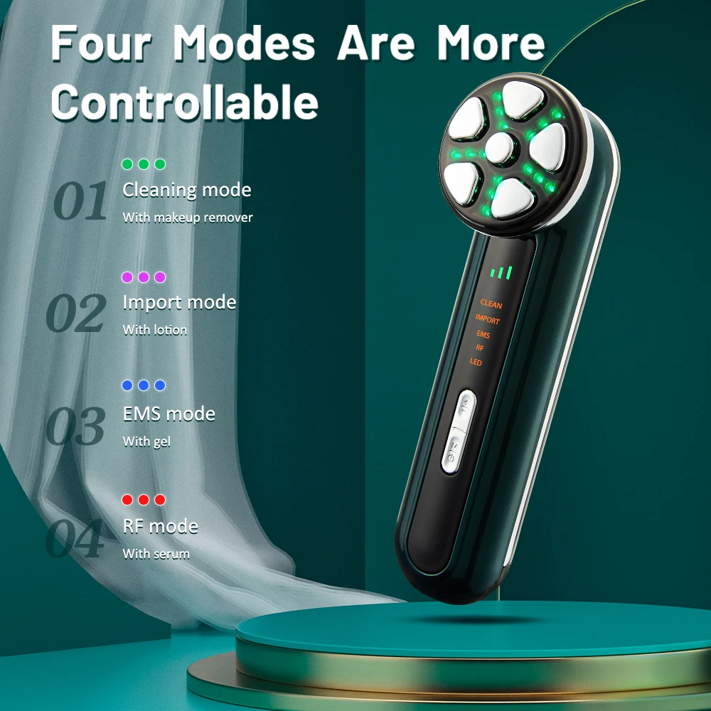 

RF Radio Frequency Beauty Device Massager for Face EMS Face Lifting Anti-Wrinkle Photon Rejuvenation Facial Massager Beauty SPA