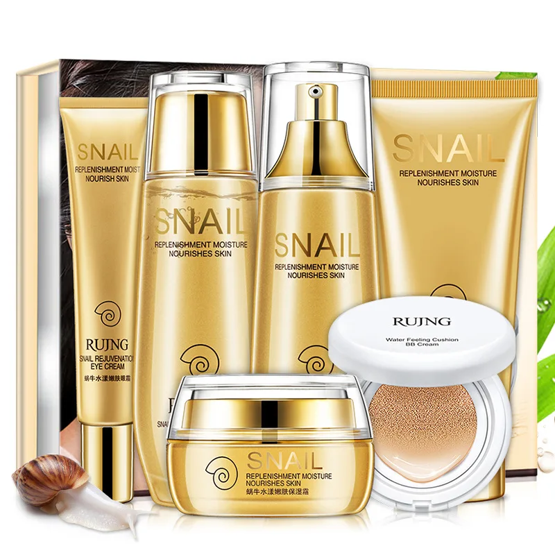 

Ru ji Snail Aqua Skin Rejuvenation Gift Set Mention Liang Skin Color Moisturizing Oil Control And Water Supplement Moisturizing