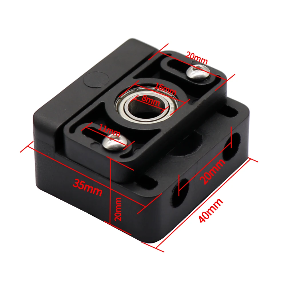 Z Axis Lead Screw Fixing Block Plastic Blocks 3D Printer Lead Screw Fix Mount For CR-10 Ender 3 T8 Z-Rod Bearing Holder