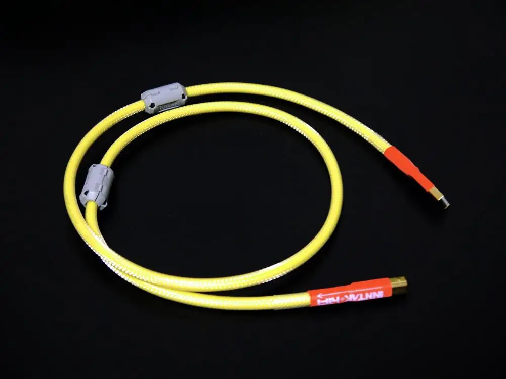 1PCS High Quality USB 2.0 A-B USB Audio Cable / Canare L-4E6S Audio-cable for Hifi DAC Amplifier PC Yellow