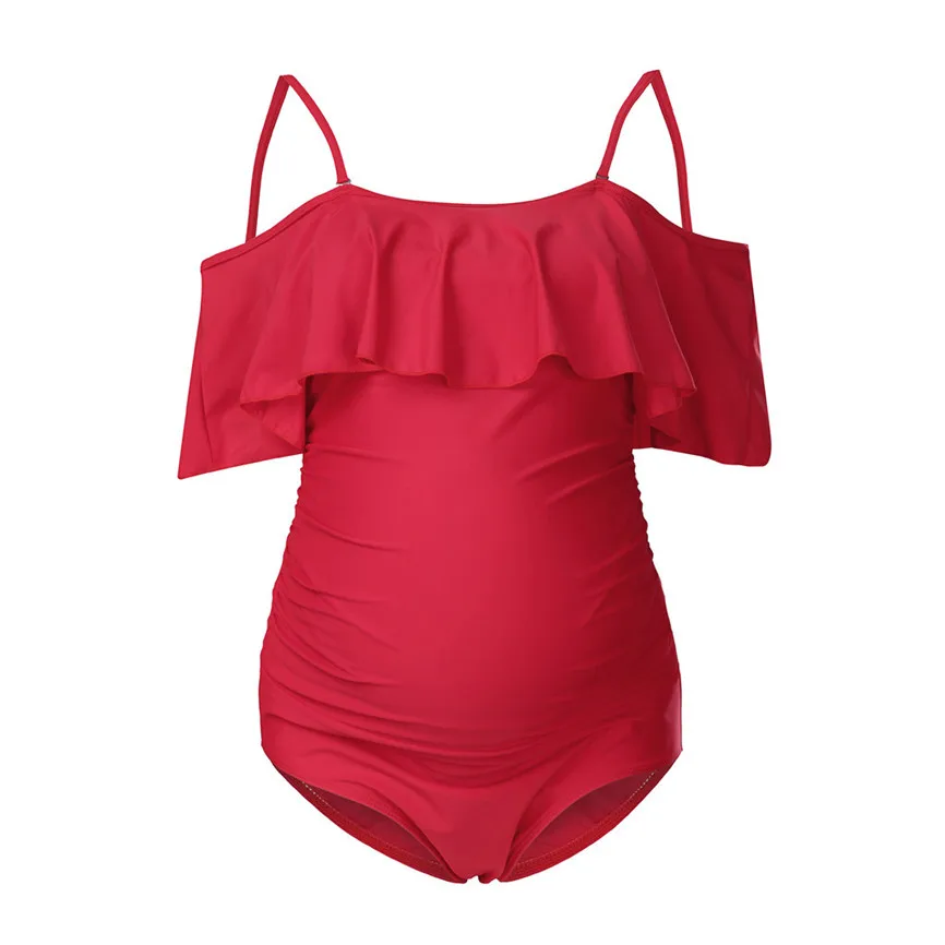Maternity Swimwear Women One Piece Fashion Maternity Tankinis Solid