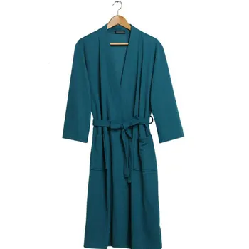 

2020 New Unisex Thin Spring Kimono Men Women Sexy Bathrobe Waffle Robes Soft Long Robes Autumn