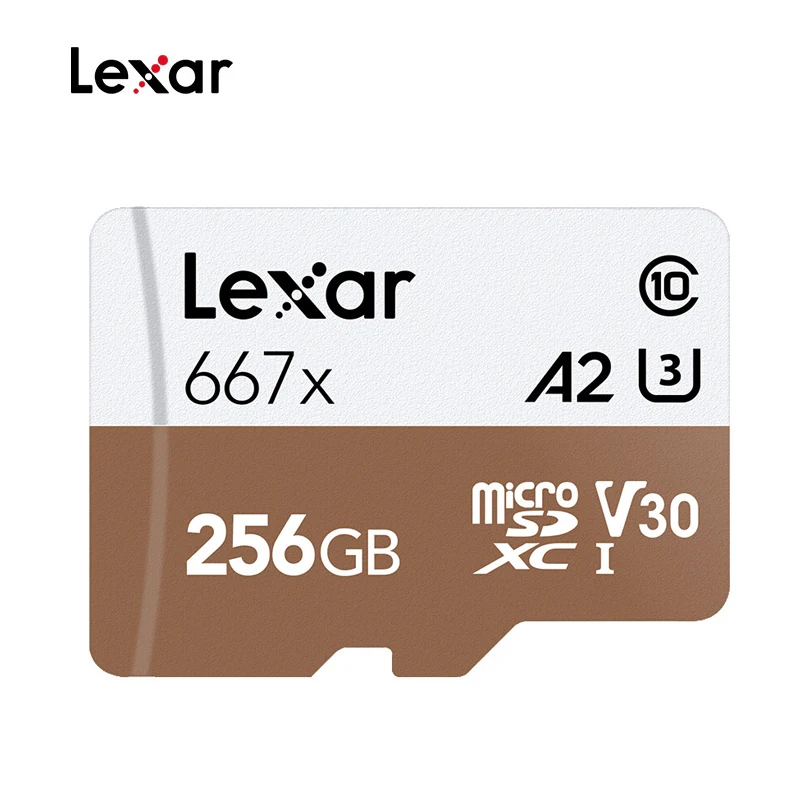 Карта памяти Lexar 667x MicroSD 100 Мб 128 ГБ 256 ГБ карты Micro SD класс 10 A2 UHS-I U3 V30 100 МБ TF карта cartao de memoria