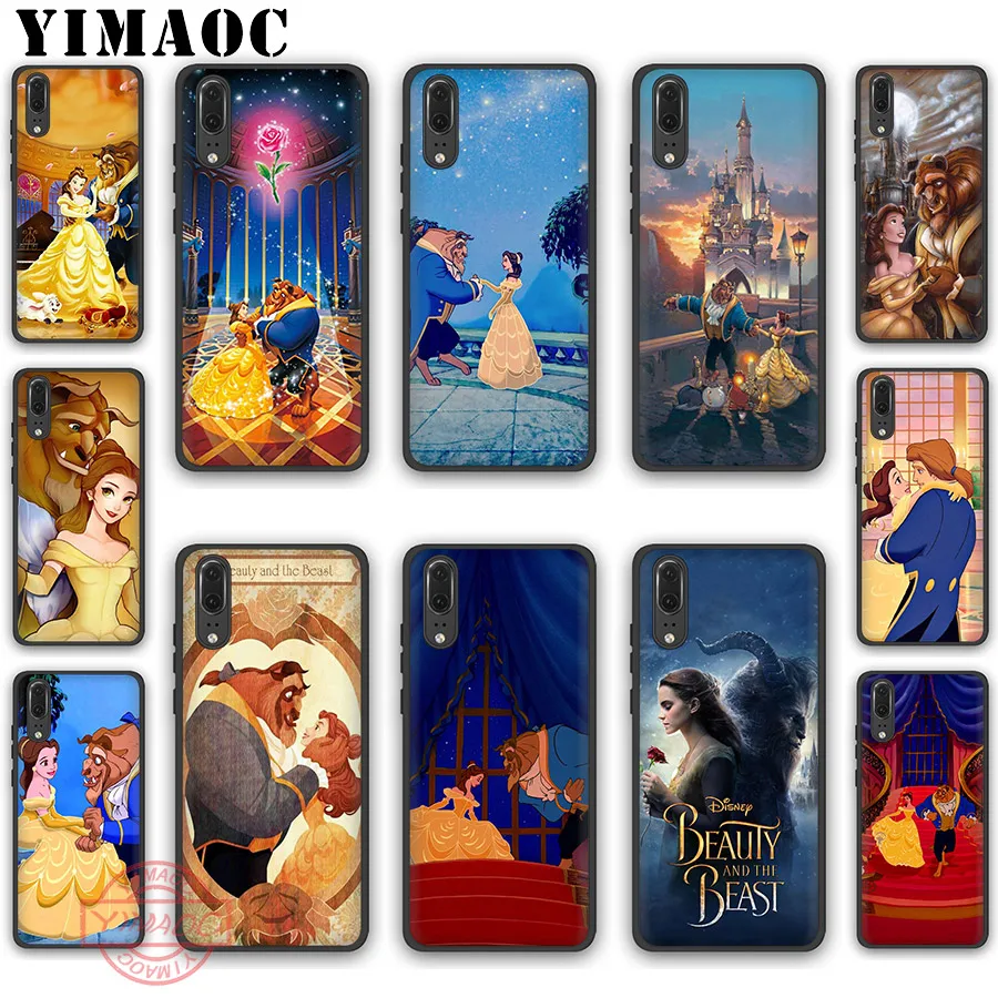 YIMAOC мультфильм Красавица и Чудовище Мягкий силиконовый чехол для Huawei P30 P20 Pro P10 P9 P8