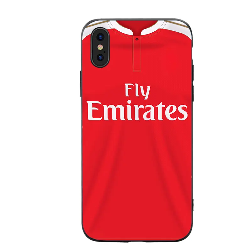 RKQ Arsenall Jersey стильный мягкий силиконовый чехол для телефона для iPhone 5S, SE 6 6S 7 8 Plus X XS XR 11 Pro Max TPU чехол