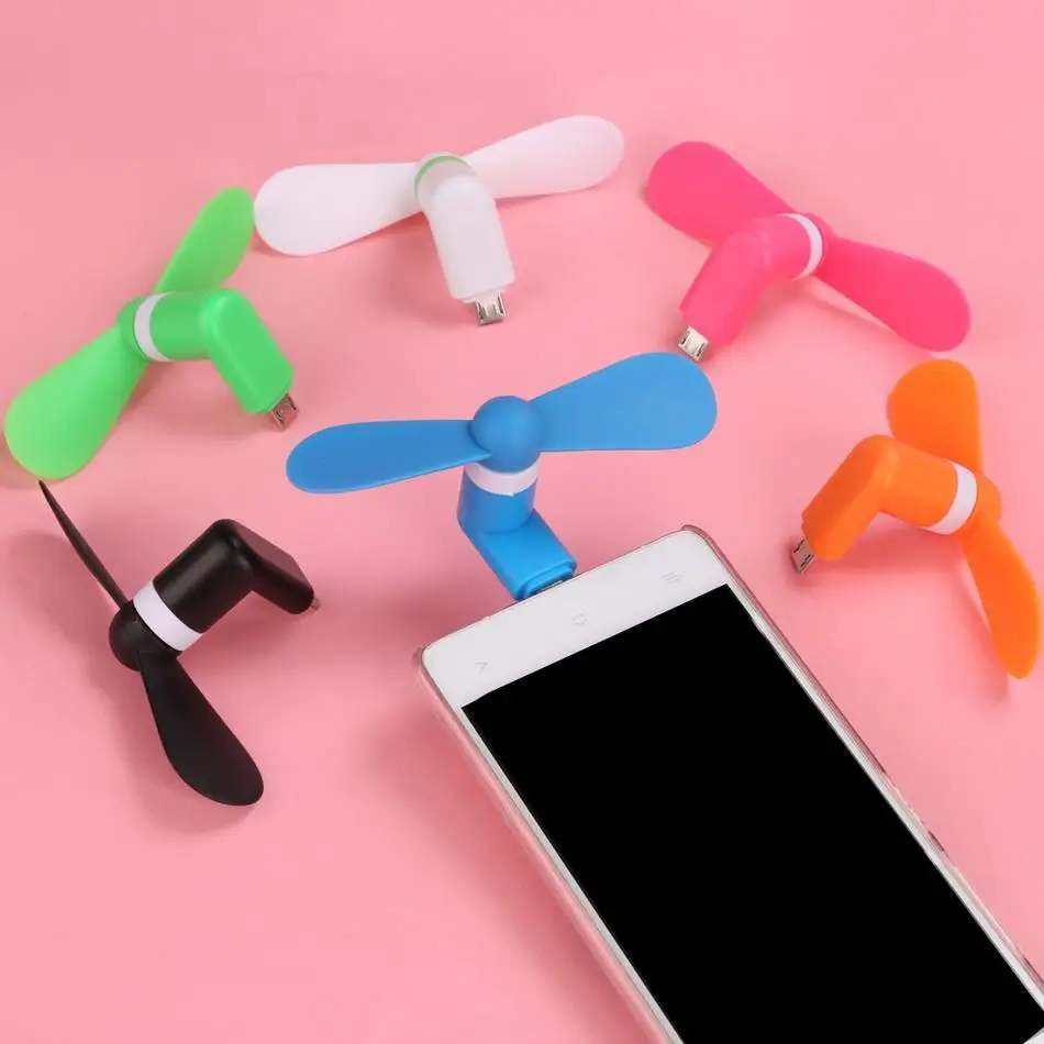 Мобильный телефон мини USB Электрический вентилятор охлаждения смартфона портативный вентилятор для Android универсальный