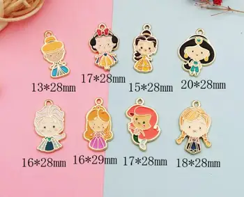 

New Hot mixed princess Charm Pendants DIY Jewelry Making DIY