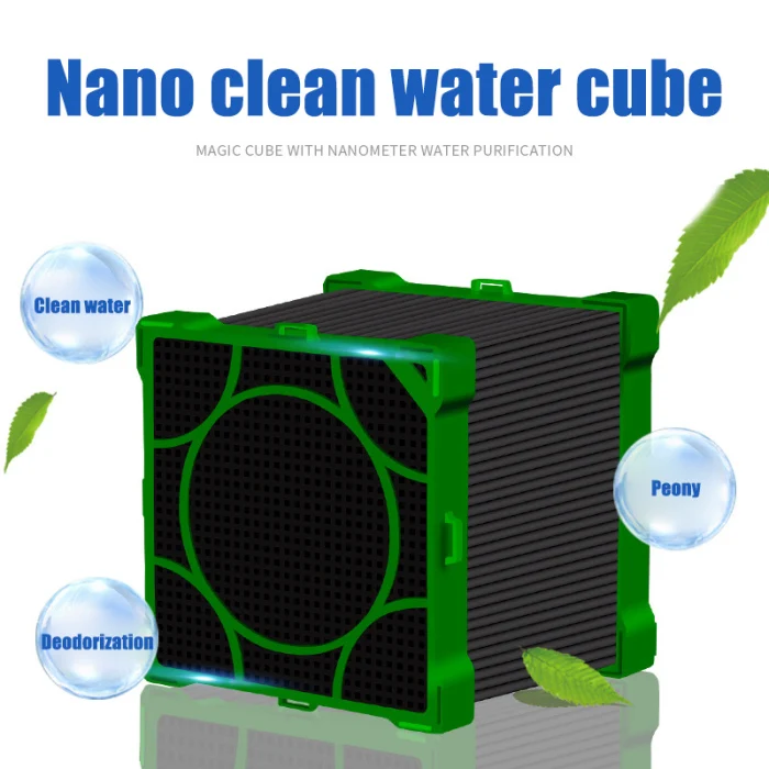 Aquarium Filter Cubes Strong Filtration Absorption Activate Carbon Magnetic Fish Tank Water Purifier MDJ998