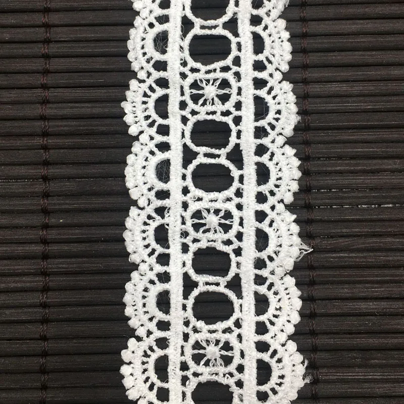 Вышивка кружева 2 цвета французская кружевная Лента ткань гипюр Сделай Сам