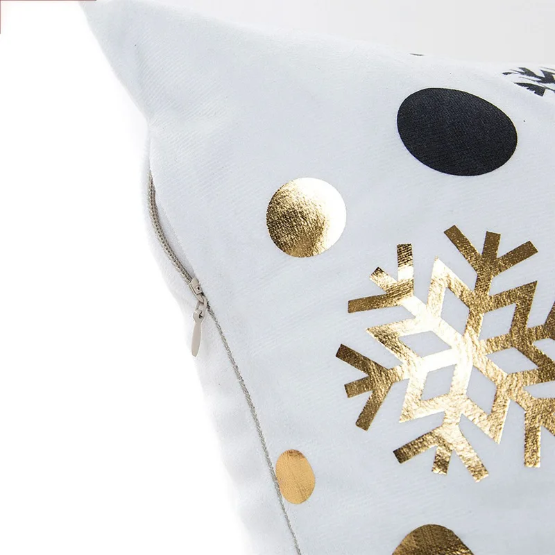 45x45cm Christmas Decorations Pillowcase For Home Santa Clause Merry Christmas Party Decorations B