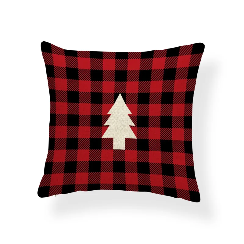 2 Merry Christmas Throw Pillow Buffalo Плед подушки с северными оленями чехол это праздник сезон полиэстер смесь домашний декор наволочки - Цвет: 2