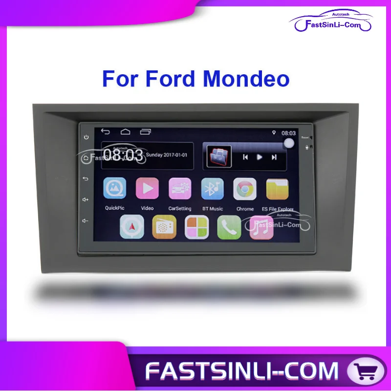 7 дюймовый автомобильный мультимедийный плеер Android 2din для Ford Mondeo 04 07year дюймов GPS