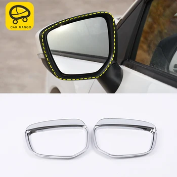 

CarManGo For Mitsubishi Eclipse Cross 2018 Auto Car rearview mirror visor cover trim Sticker Covers Accessories
