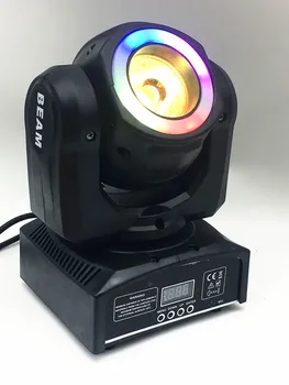 

mini cabeza móvil led 60 W haz escenario luz led con 12LED SMD5050 RGB super brillante LED DJ control dmx de luz de punto