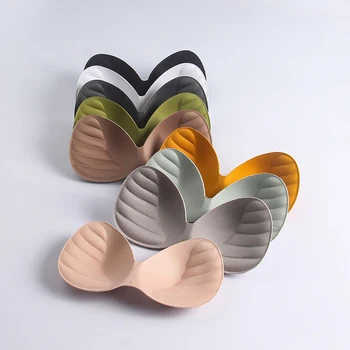

Bikini Sponge Pads summer new Swimsuit Breast Push Up Pads Women Intimates Accessories Chest Enhancers Bra Foam Black white