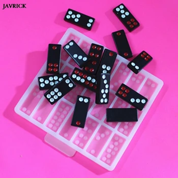 

Dominoes Silicone Mold Chocolates Cake Candy Polymer Clay Pendant Epoxy Resin Mold DIY Game Casino Fun Handmade Craft Jewelry