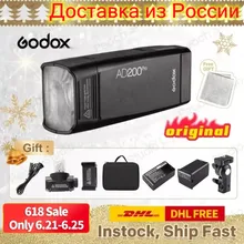 Godox AD200Pro TTL Pocket Flash Kit for Canon Nikon DSLR photography studio Accessories youtube live