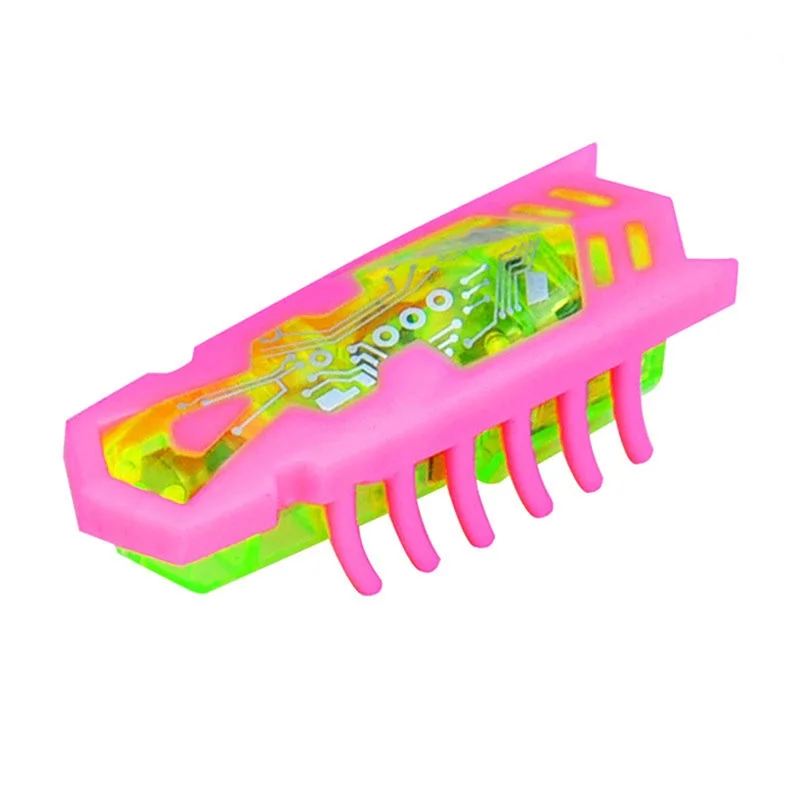 4 шт. питание Быстрый движущийся микро Hex ошибка роботизированная ошибка развлекательные Домашние Животные Кошки-Go-Crazy электронные насекомые дети розыгрыши игрушка - Цвет: Pink