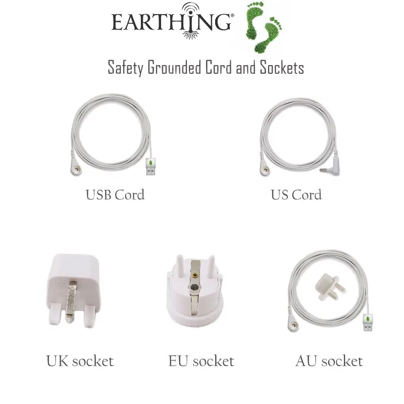 Earthing Sheets, Grounding Flat Sheets Bed sheet 90% Organic Cotton+10% Pure Silver Fiber Grey 60*265cm/23*104inch 6