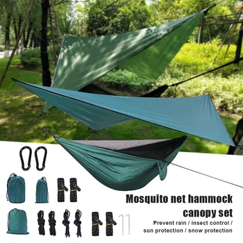 

Hot Sale Outdoor Tree Tent Hammock Set with Removable Anti Mosquito Net Mesh for Outdoor Camping Hiking G66