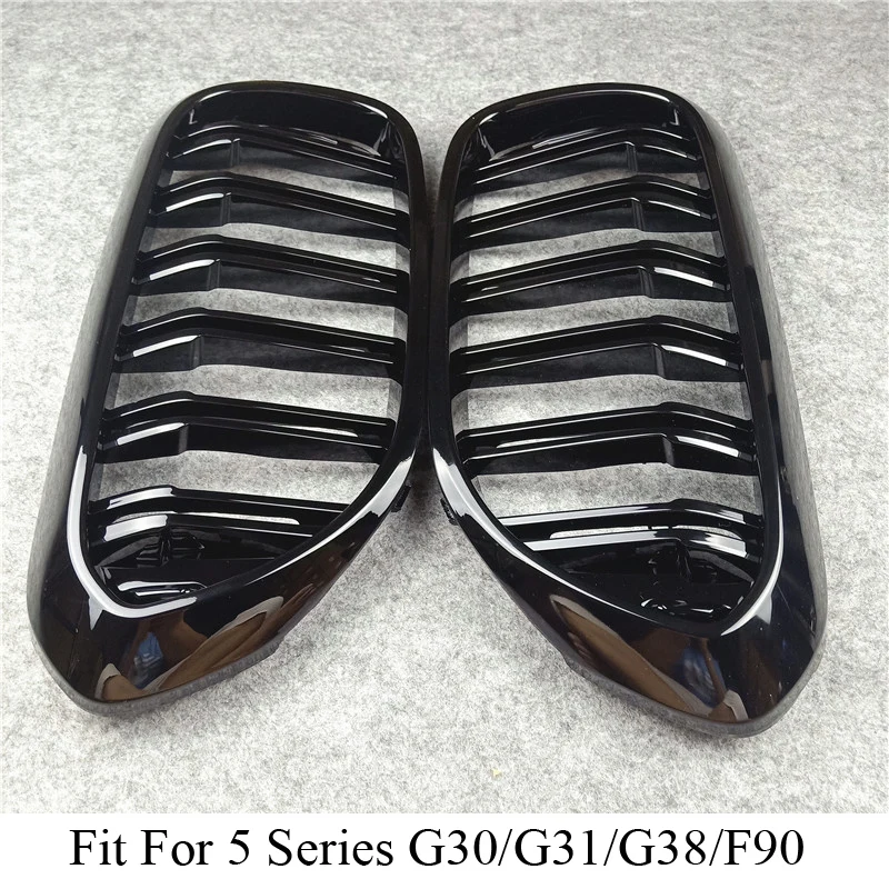 Сменный гриль для переднего бампера G30 G38 BMW 5 Series M5 G31 520i 530i 540i ABS 2 slat глянцевая