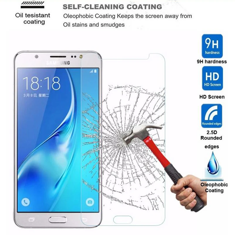 1/2 шт.! Защитное стекло для Samsung Galaxy J3 J5 J7 J1 2016 A3 A5 A7 2017|Защитные стёкла и плёнки| |