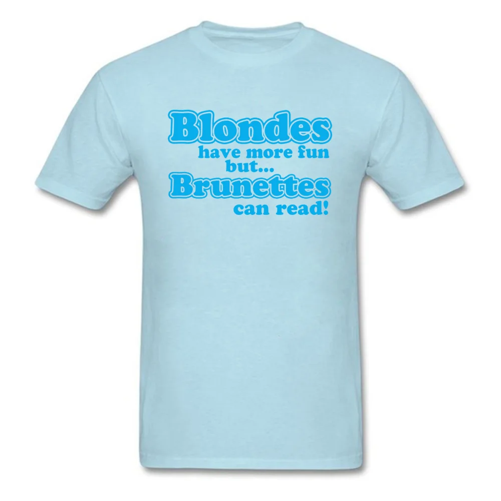 Blondes_Vs_Brunetes_2810 100% Cotton Men's Short Sleeve Tops T Shirt Geek April FOOL DAY T-Shirt Hot Sale Round Neck Tops Shirt Blondes_Vs_Brunetes_2810 light