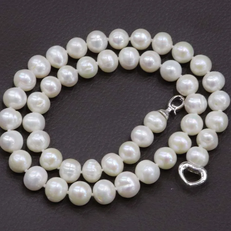 10-11 мм натуральный пресноводный жемчуг ожерелье 50 см длинный белый или МУЛЬТИЦВЕТ#319