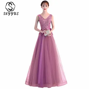 Bridesmaid Dresses For Girls Skyyue ER276 V-neck Sleeve Bridesmaid Dress Appliques Lace Special Occasion Dresses A Line 2020 Bridesmaid Dresses For Girls Skyyue ER276 V-neck Sleeve Bridesmaid Dress Appliques Lace Special Occasion Dresses A Line 2020
