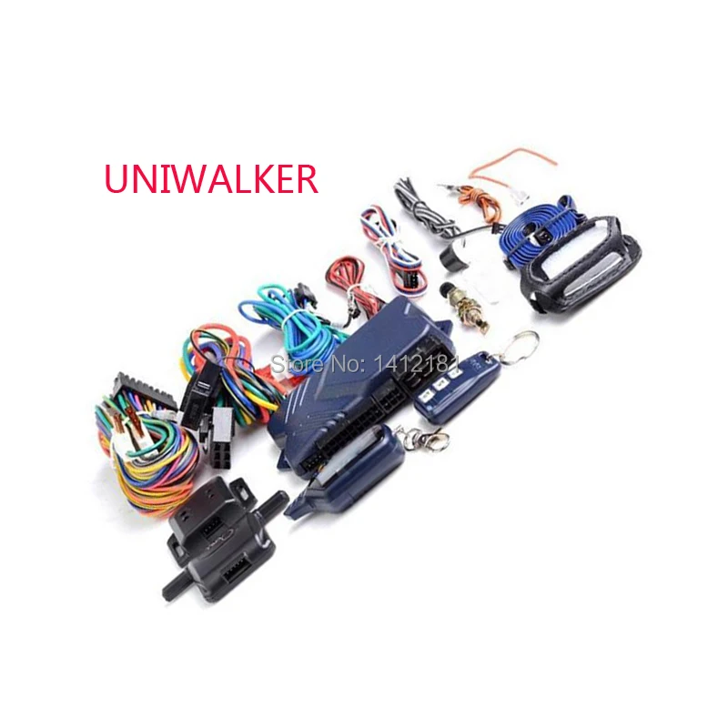 UNIWALKER B 9 двухсторонняя Автомобильная охранная сигнализация противоугонная система+ ЖК-брелок для ключей с управлением стартом для русского Twage StarLine B9 B 9