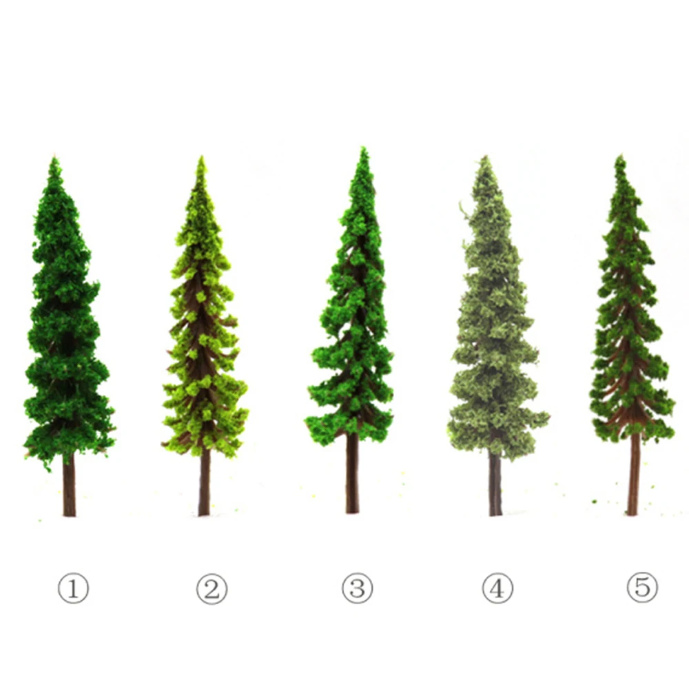 

High quality 100pcs/lot 4.3cm ABS plastic mini scale model trees for railroad model train layout