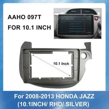 

10.1Inch Car Radio Fascia Frame Dash Panel Navigation Panel Frame for Honda Fit Jazz 2008-2013(RHD GREY) Installation Frame Kit