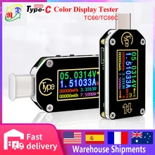 Testeur de tension USB, multimètre de courant à 2 voies, déclencheur PD, Charge rapide, batterie, RD TC66/TC66C