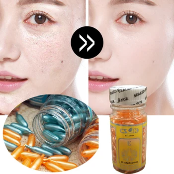 

Aloe Vera And Vitamin E Capsule Serum Whitening Repair Brightening Moisturizing Tightening Replenishment 180 Pills