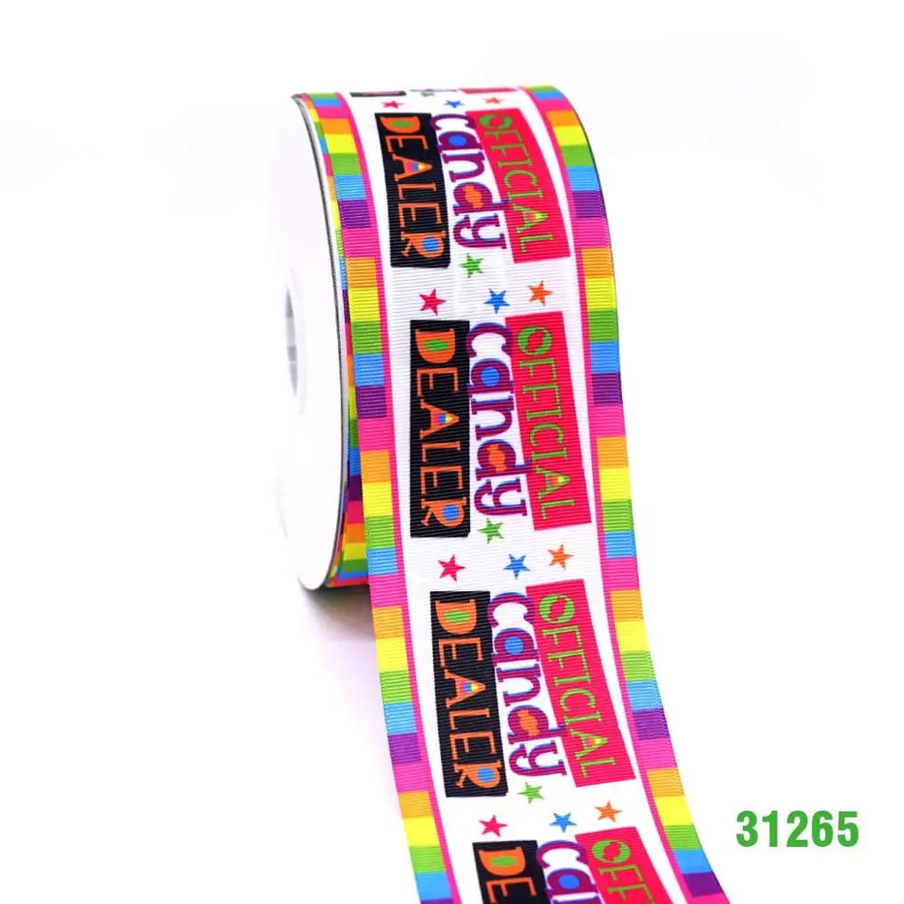 50 ярдов Хэллоуин напечатанный grosgrain ленты 31265 - Цвет: 31265