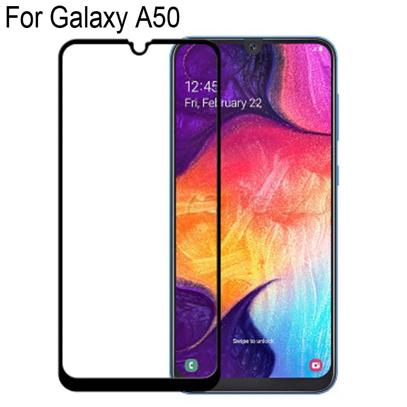 2 шт. изогнутый защитный экран 9D для Samsung Galaxy A50 a50 полное покрытие закаленное