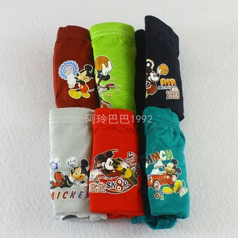 

6 Pcs/lot Kid Boys Underwear cartoon For Baby Shorts Panties Children's Boxer Underpants Briefs boys Underware Pants For 1-10Y