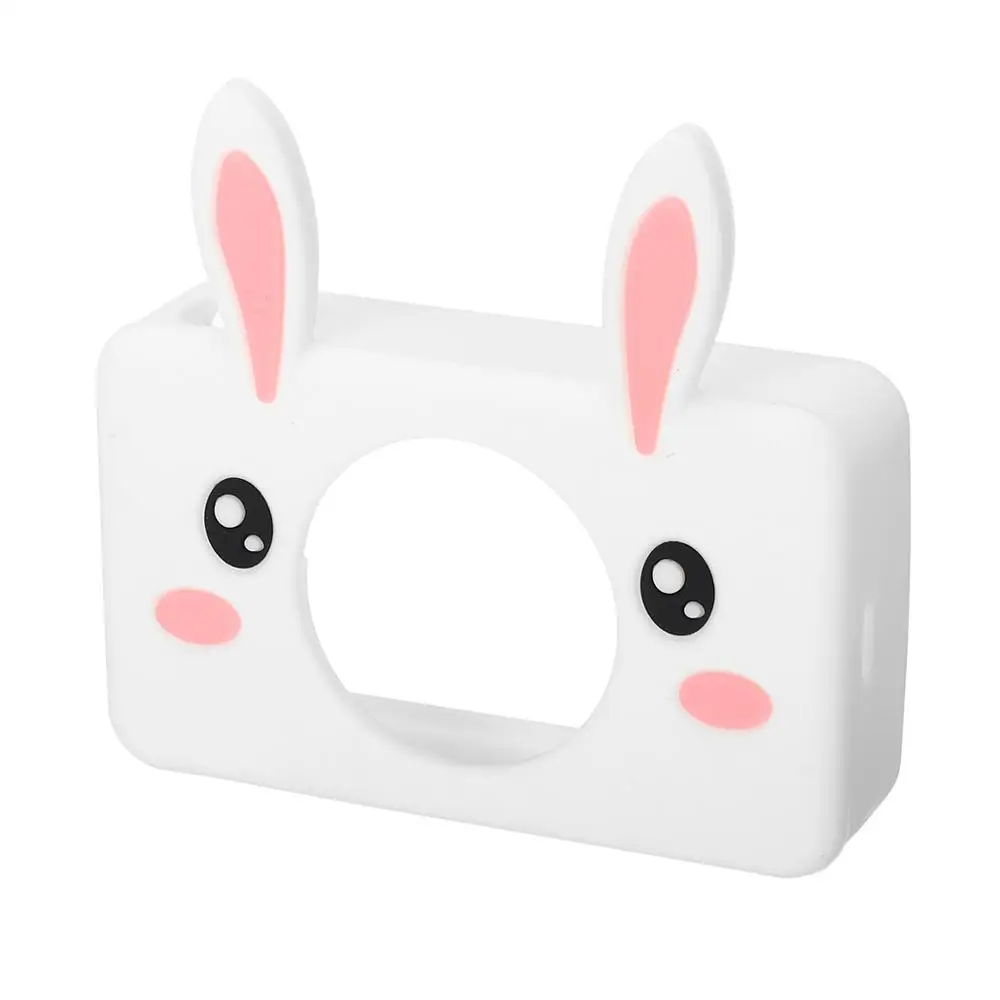 8MP 1080P HD Детская цифровая камера перезаряжаемая камера s детские игрушки с милым животным защитный чехол Рождественский подарок для девочек - Цвет: Rabbits