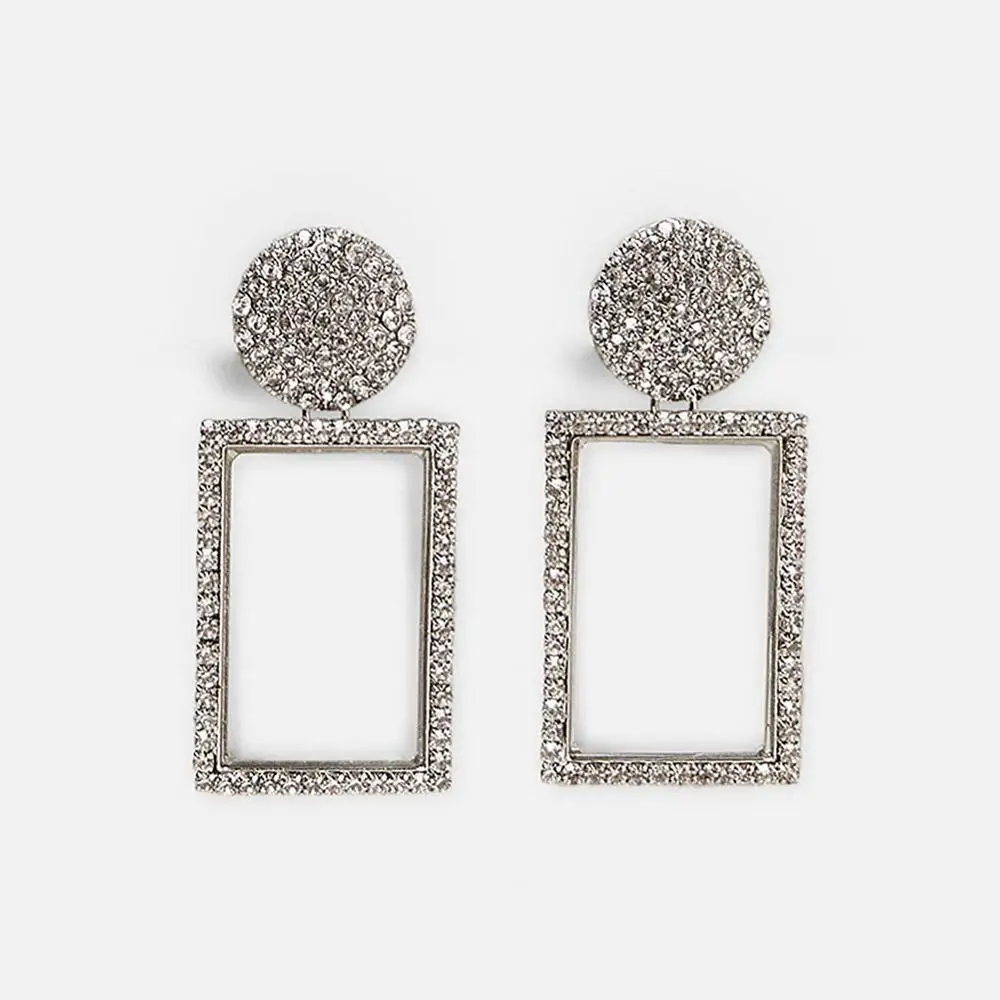Vedawas ZA, женские свадебные серьги с черными кристаллами, Boho, имитация жемчуга, геометрический бант, подарки для девушек, массивные серьги - Окраска металла: 30