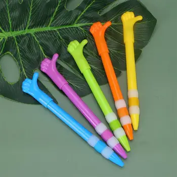 

Cartoon Finger Pattern Ballpoint Pens Student Writing Supplies Lovely Black Ink Rollerball Pen Cute Gel Ink Pen (Random Color)