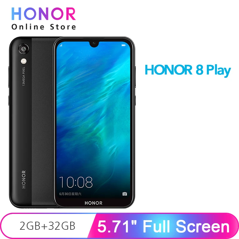 Honor 8 Play мобильный телефон с четырёхъядерным процессором MT6761 ОЗУ 2 Гб ПЗУ 32 ГБ 5 71