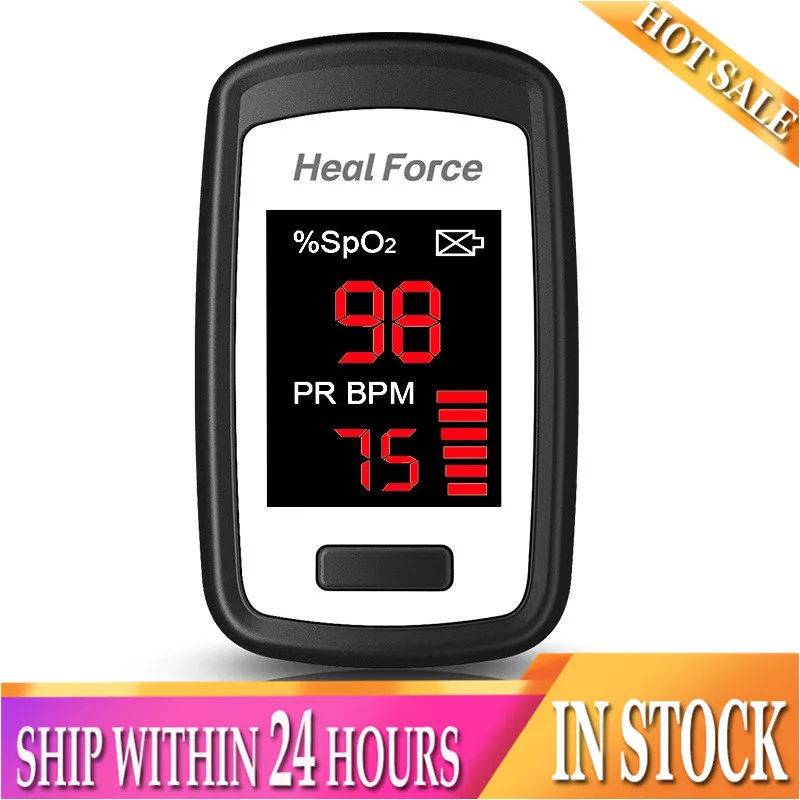 

In Stock Fingertip Pulse Oximeter LED Digital Display for Gauging Pulse Rate Blood Oxygen Saturation Ward Monitoring Dropship