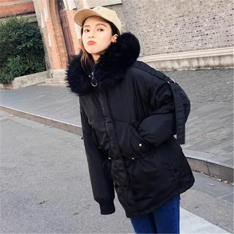 invierno nuevo abrigo de algodón ropa suelta pan Servicio Femenino grueso abajo abrigo mujer corto - Цвет: 1