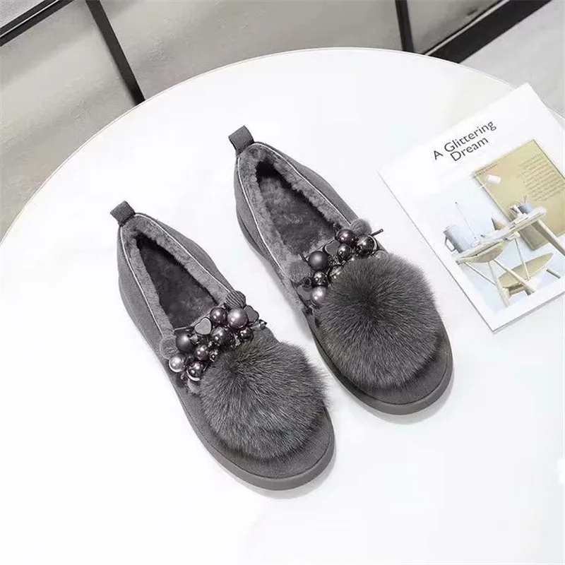 Женская обувь на плоской подошве; scarpe donna; зимняя обувь; sapato feminino; обувь с бусинами и цветами; Zapatos De Mujer; женская обувь; женские лоферы из флока