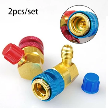 

New Arrival High Quality R134A Car Air Conditioning A/C Economy High Low Side Coupler Set 1/4" QC-15LH