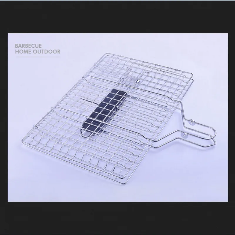 Grill Folder Plate Барбекю гриль из нержавеющей стали Сменная сетка проволочная сетка папка пластина для приготовления барбекю гриль из нержавеющей стали антипригарная проволочная сетка - Цвет: Grill Folder Plate