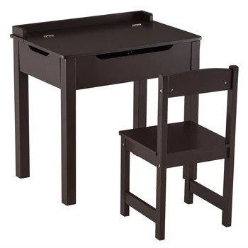 

[59 x 40.5 x 59]cm MDF Children's Study Table and Chairs 2 Sets of Drawers Can Be Opened 1 Table and 1 US in Stock dropshipping