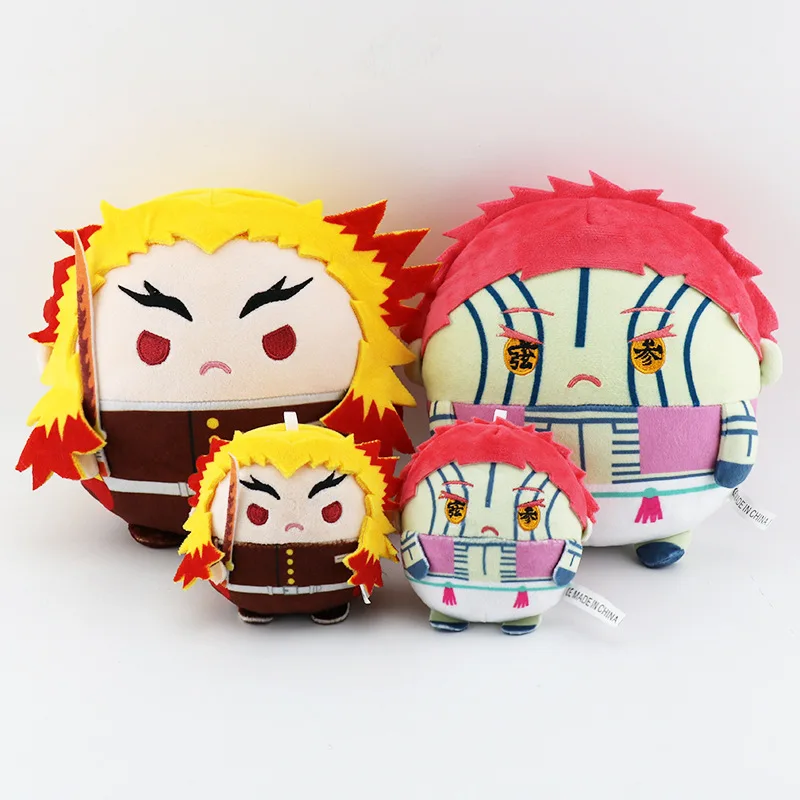 Demon Slayer Plush Toys Doll Cute Fat Type Tanjirou Zenitsu Inosuke Kyoujurou kimetsu no yaiba Stuffed Toy Nice Gifts 10/20cm